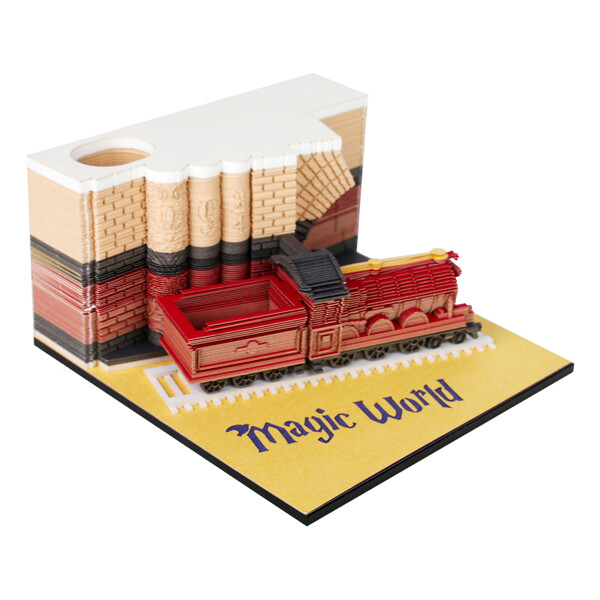 Magic World 9 3 /4 Omoshiroi Block 3D Memo Pad Paper Model
