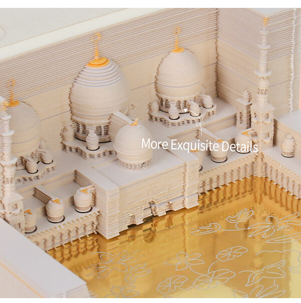 Masjid Omoshiroi Block 3D Memo Pad Paper Model