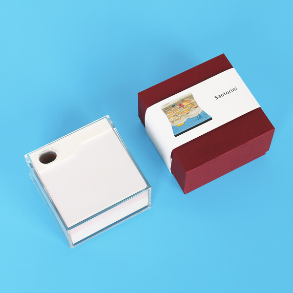 Santorini Omoshiroi Block 3D Memo Pad Paper Model