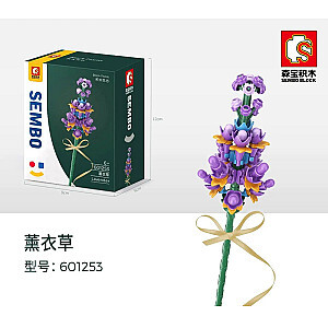 SEMBO 601253 Building Block Flower Workshop: Lavender Creator