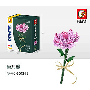 SEMBO 601248 Building Block Flower Workshop: Carnation Creator