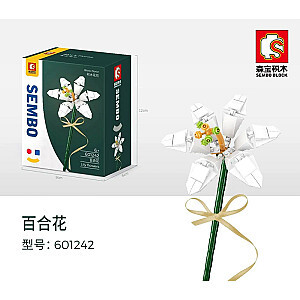 SEMBO 601242 Building Block Flower Workshop: Lily Creator