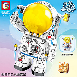 SEMBO 203017 Super Cute Rocket: Q Version of The Astronaut Space