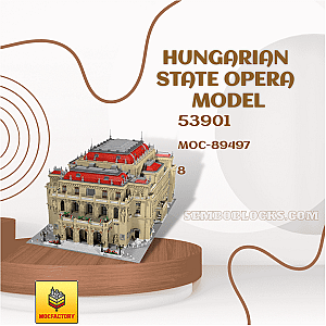 MOC Factory 89497 Modular Building Hungarian State Opera Model