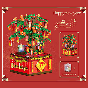 ZHEGAO QL0987 Creator Expert Chinese New Year Music Box: Fortune Tree