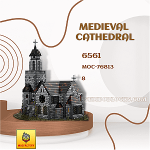 MOC Factory 76813 Modular Building Medieval Cathedral