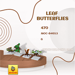 MOC Factory 84653 Creator Expert Leaf Butterflies