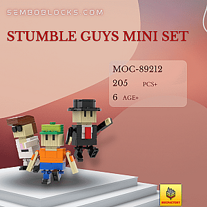 MOC Factory 89212 Movies and Games Stumble Guys Mini Set