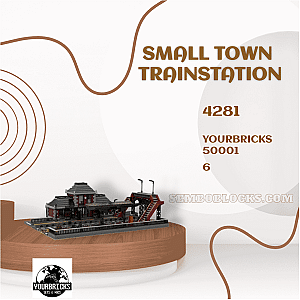 YOURBRICKS 50001 Modular Building Small Town Trainstation
