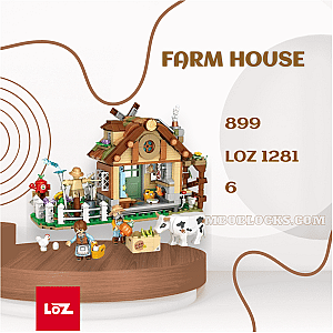 LOZ 1281 Creator Expert Farm House