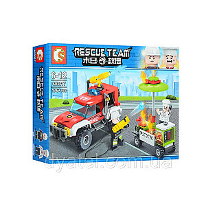 SEMBO 603017 Doomsday Rescue: Fighting The Fire Barbecue Booth Technic