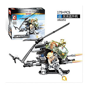 SEMBO 102251 Black Hawk Special Forces: The Villain Helicopter Technic