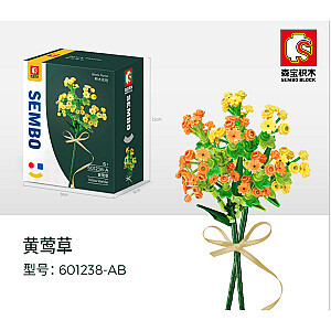 SEMBO 601238-A-B Building Block Flower Workshop: Yellow Warbler Creator