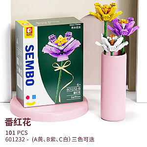 SEMBO 601232-A-C Building Block Flower Shop: 3 Types of Saffron Creator