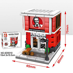 SEMBO SD6010 Mini Street View: KFC Fast Food Restaurant Street Scene
