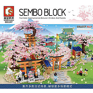 SEMBO 601147 Japanese Style Cherry Blossom Scene
