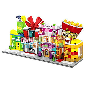 SEMBO SD6050 Mini Street View: Popcorn Shop Street Scene