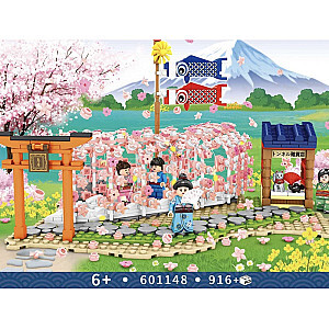 SEMBO 601148 Japanese Style Cherry Blossom Scene