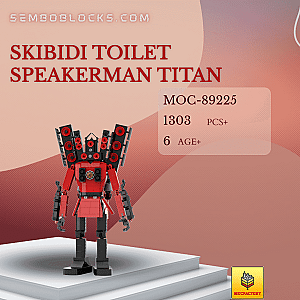 MOC Factory 89225 Movies and Games Skibidi Toilet Speakerman Titan