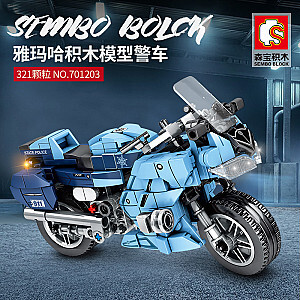 SEMBO 701203 Enjoy The Ride: Yamaha FJR1300A Police Car Technic