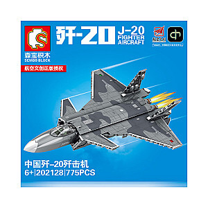 SEMBO 202128 Aviation Cultural and Creative: J-20 Stealth Fighter Military