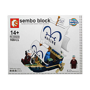 SEMBO SD6208 One Piece: Red Dog and Navy Warship Creator