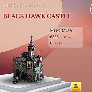 MOC Factory 154776 Modular Building Black Hawk Castle