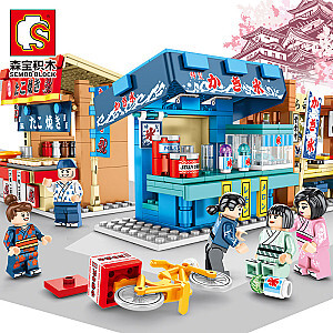 SEMBO 601065-601068 Japanese Street Food Street Scene