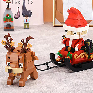 SEMBO 601091 Santa Sleigh Reindeer Creator