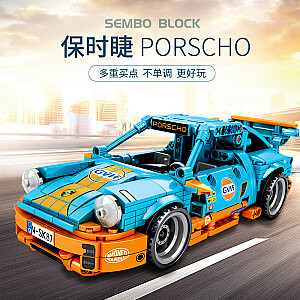 SEMBO 701502 Porsche Pull Back Car Technic