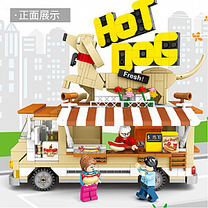 SEMBO 601301 Hot Dog Cart Street Scene