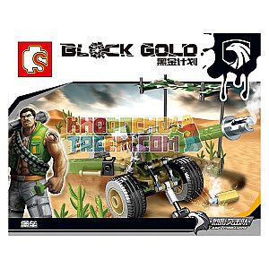 SEMBO 11612 Project Black Gold: Cannons of The Fort Military