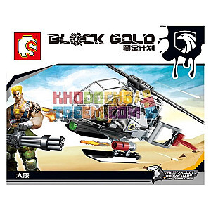SEMBO 11615 Black Gold Project: Helicopter of The Hell Military