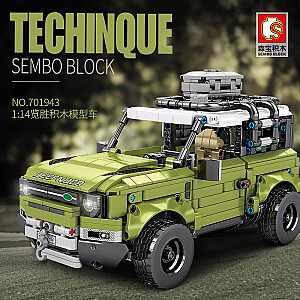 SEMBO 701943 Mechanical Frenzy: Land Rover Defender 1:14 Technic