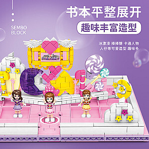 SEMBO 604002 Xiaoling Toys: Building Block Book of Xiaoling's Magic World Creative Live Room Creator