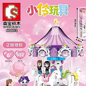 SEMBO 604003 Xiaoling Toys: Light Princess Castle Street Scene