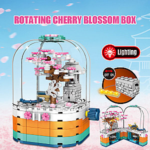SEMBO 601077 Cherry blossom season: transparent light rotating box Street View