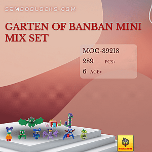 MOC Factory 89218 Movies and Games Garten of Banban Mini Mix Set