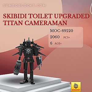 MOC Factory 89220 Movies and Games Skibidi Toilet Upgraded Titan Cameraman