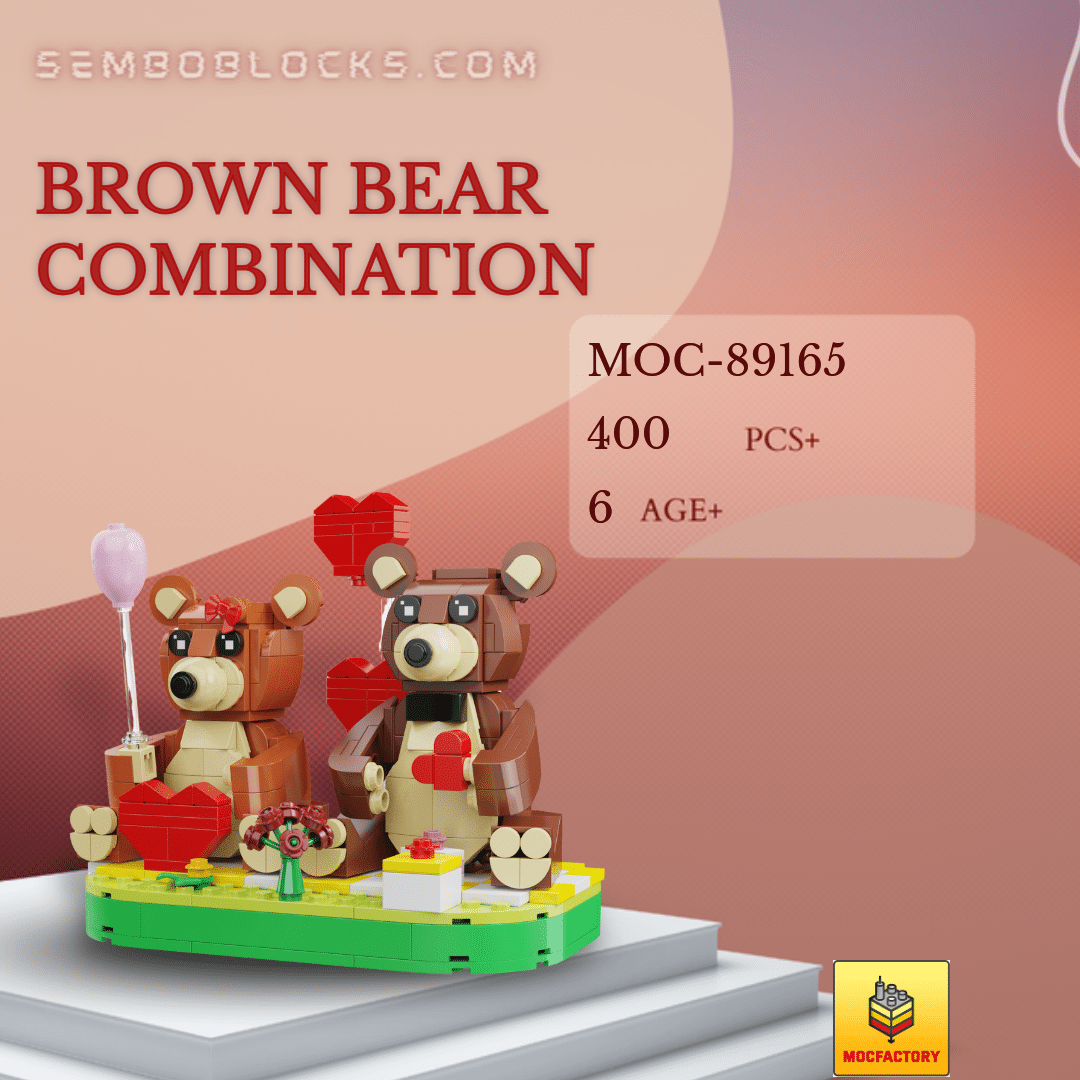 Moc Factory Creator Expert Brown Bear Combination Sembo Blocks Shop Official Sembo