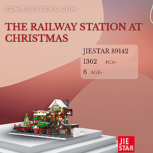 JIESTAR 89142 Creator Expert The Railway Station At Christmas