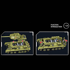 PANLOSBRICK 632012 Military T-34 Tank