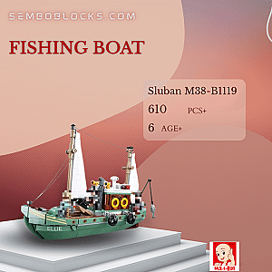 Sluban M38-B1119 Creator Expert Fishing Boat