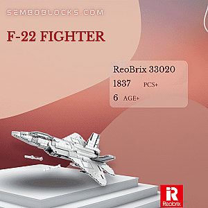 REOBRIX 33020 Military F-22 Fighter