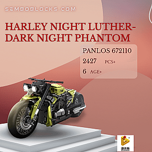 PANLOSBRICK 672110 Technician Harley Night Luther-Dark Night Phantom