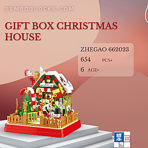 ZHEGAO 662023 Creator Expert Gift Box Christmas House