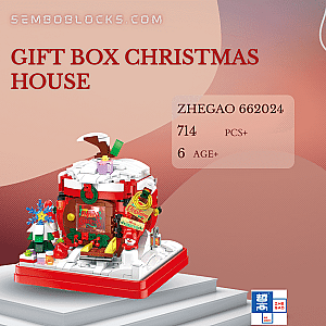 ZHEGAO 662024 Creator Expert Gift Box Christmas House