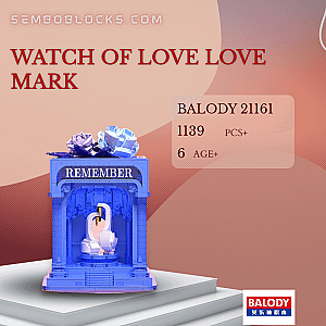 BALODY 21161 Creator Expert WATCH OF LOVE LOVE MARK