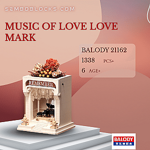 BALODY 21162 Creator Expert MUSIC OF LOVE LOVE MARK
