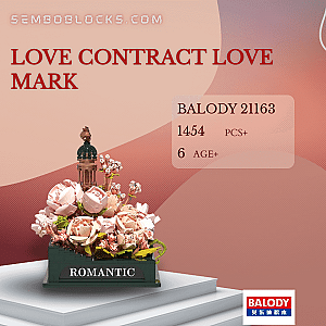 BALODY 21163 Creator Expert LOVE CONTRACT LOVE MARK